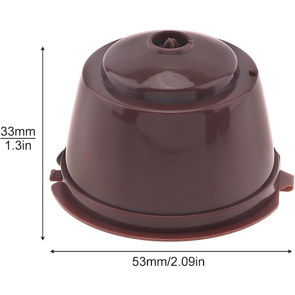 Genanvendelig kaffefilterkapsel til Nescafe Dolce Gusto-bryggere, 3-pakke (blå)