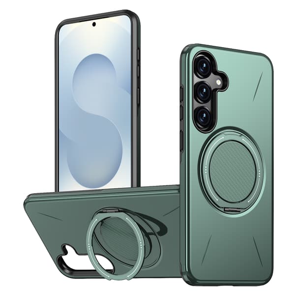 Etui til Samsung Galaxy S24, roterende støtteben Tpu + Pc (grøn)