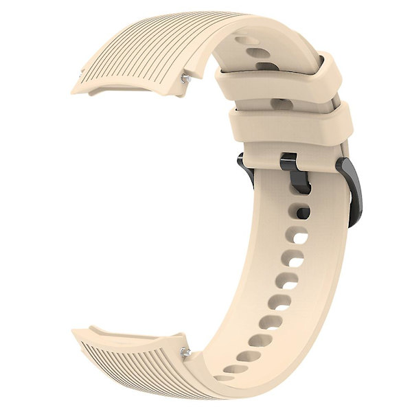 For Oppo Watch X udskiftning blød silikone rem justerbar urrem Beige