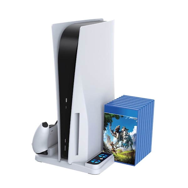 Ladestasjon Dokkingstasjon Med Dobbel Kontroller Laderporter For Ps5 De/uhd Vert