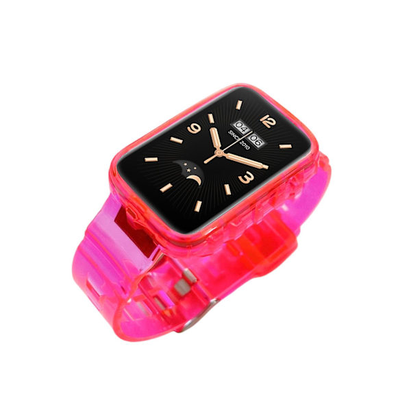Integroitu silikoniranneke Xiaomi Mi Band 7 Prolle Rose Red