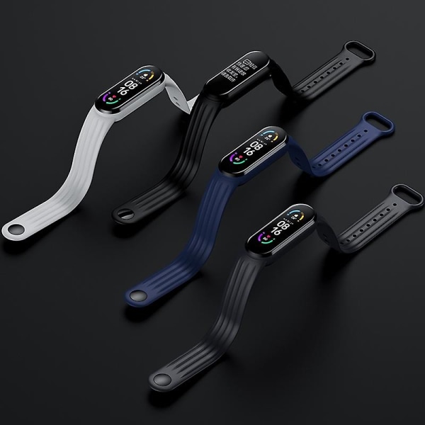 Silikonarmband för Xiaomi Mi Band 6/5 Denim Blue