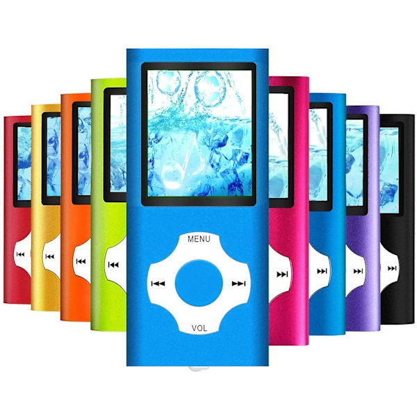 Mp3-spelare/Mp4-spelare med 64gb/32gb/16gb minne SD-kort Smal klassisk digital LCD-skärm 1,82 tums skärm Mini USB port med FM-radio, röst green 32GB