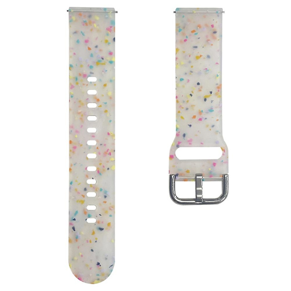 Samsung Galaxy Watch3 41mm/Huawei Watch GT 2 42mm:lle sopiva vaihtoranneke 20mm kuviollinen ranneke Transparent E Samsung Galaxy Watch3