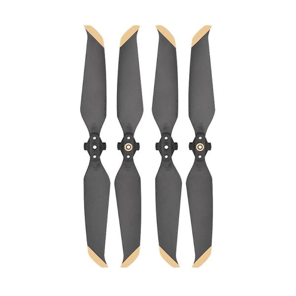 Støysvake propeller Stillere Lengre flypropeller for Mavic Air 2s 2 pairs Gold