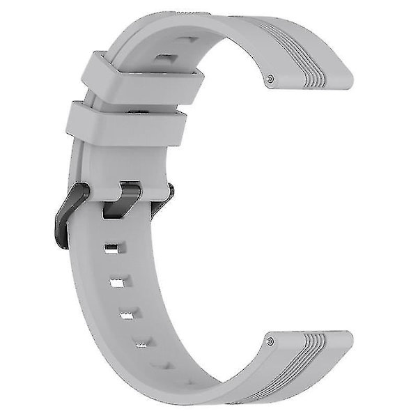 Teksturerede smartwatch-remme i 20 mm til Huawei Watch GT3/Watch GT, sportstil erstattet rem Grey, Grey H Huawei Watch GT3