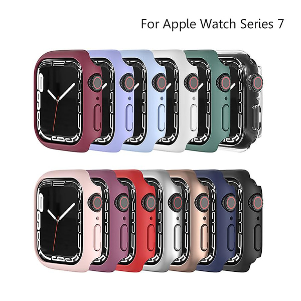 Case Apple Watch cover 41mm 45mm 44mm 40mm 44mm Lisävarusteet PC suojapuskuri Iwatch Series 6 Se 5 4 3 7 8 42mm 38mm case 40mm series 654SE orang