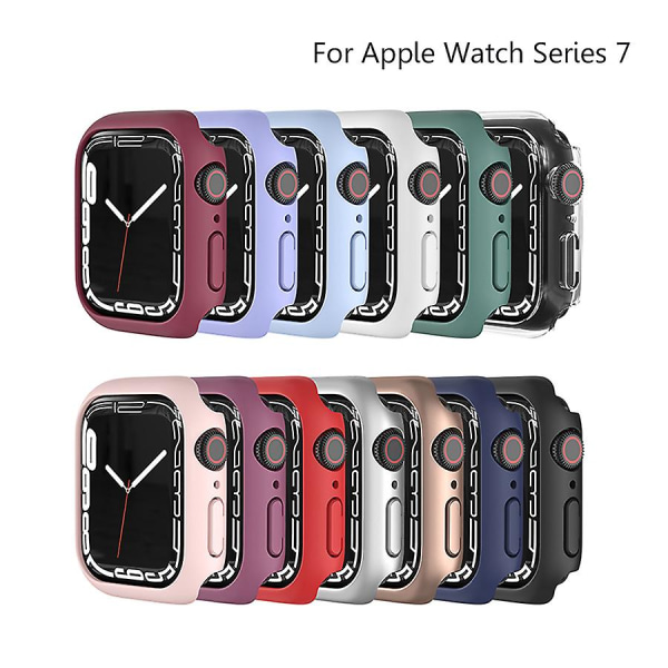Case Apple Watch cover 41mm 45mm 44mm 40mm 44mm Lisävarusteet PC suojapuskuri Iwatch Series 6 Se 5 4 3 7 8 42mm 38mm case 45mm series 7 8 Khaki