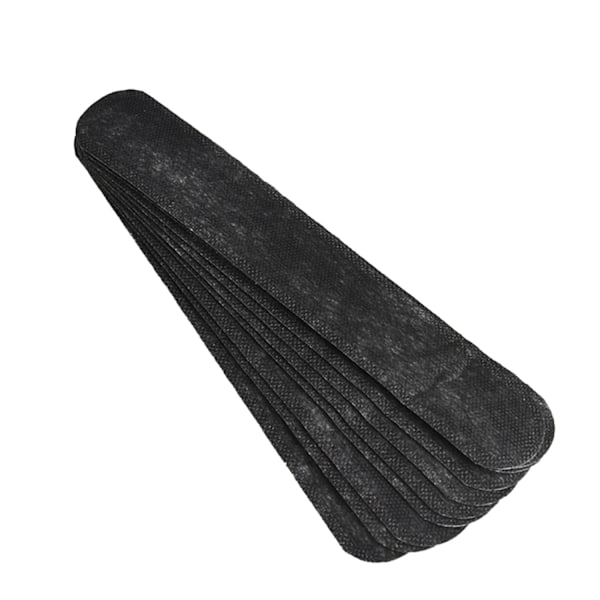 40 stk. Svetteabsorberende lapp for baseballcaps og golfhatter, bomullslapp, engangs (svart)