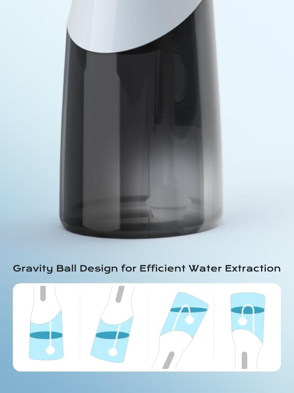 Suuhuuhtelulaite - 350 ml säiliö, 5 tilaa, LED-näyttö, sininen