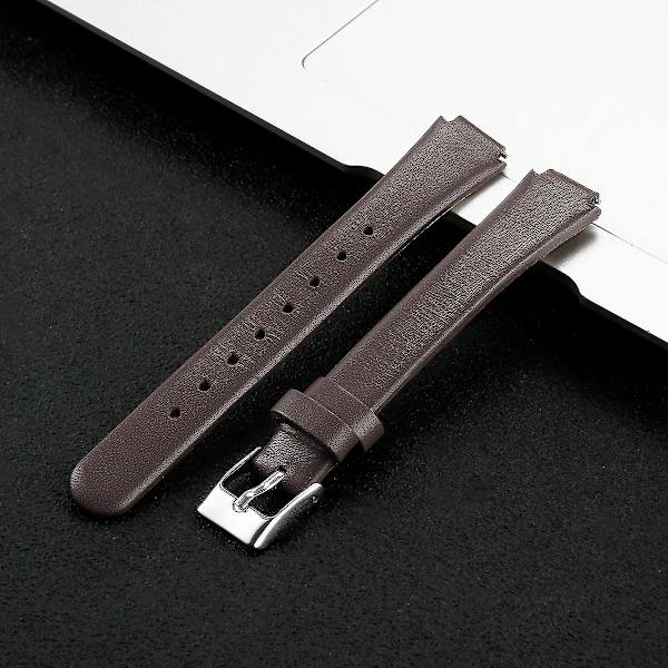 For Fitbit Inspire / Inspire HR älykellohihna, ylin kerros naudannahkaa, rannehihna, KOKO L-6,7-8,1 tuumaa Grey