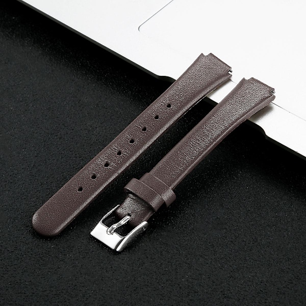 For Fitbit Inspire / Inspire HR Smart Watch Band Top-layer Cow Leather Wrist Strap, SIZE L-6.7-8.1 inches Grey