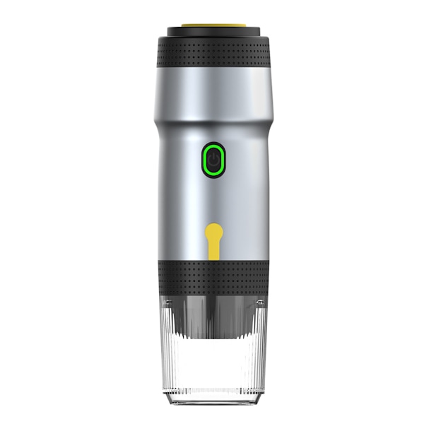 Kannettava kahvinkeitin, 60 ml espressokahvinkeitin kahvikapseleille/jauheelle, hopea