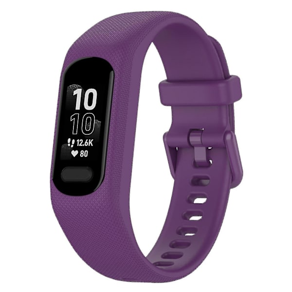 Garmin Vivosmart 5:lle naarmuuntumaton silikoniranneke suojakotelolla Purple, Purple J Garmin Vivosmart 5