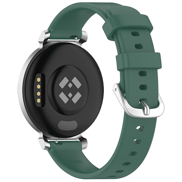 Silikone urrem til Garmin Lily 2, 14 mm, vandtætte, bløde udskiftningsremme Dark Green