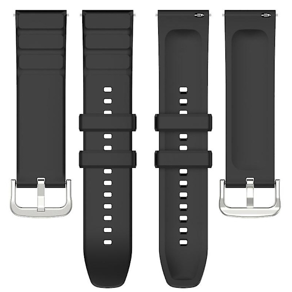 22mm Silikonklokkebånd Erstatningsklokkestropp for Huami Amazfti Gtr 4 Black