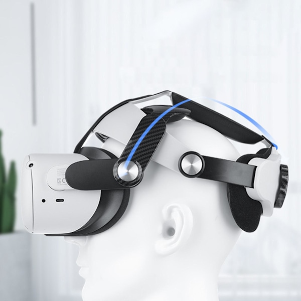 Zq2 Justerbar Hovedstrop Rem Til Hovedbøjle Pude Pad Vr Tilbehør Reducerer Tryk & Forbedrer Komfort Til Oculus Quest 2