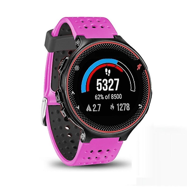 For Garmin Forerunner 235 To-farvet Rem Rose Red Black