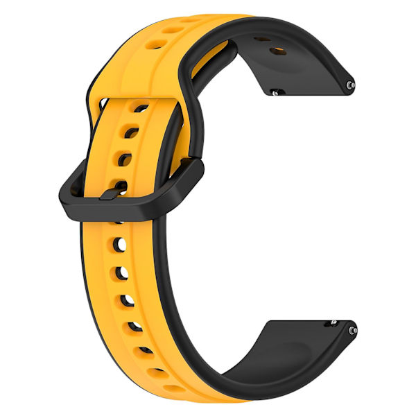 Konvex Loop Silikonarmband för Huawei Watch GT2 42mm Yellow Black