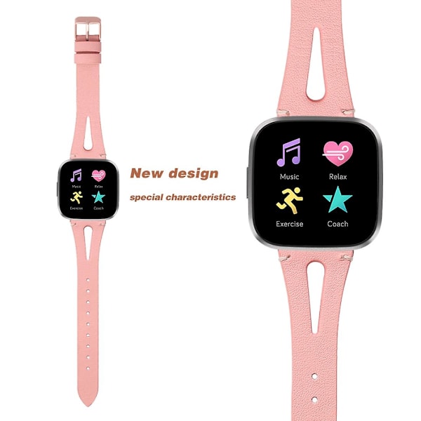 For Fitbit Versa 2 -ranneke Pink