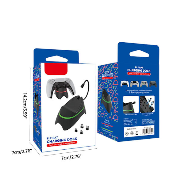 Elf Rat -langaton yhden istuimen lataustelakka /4,xb One S,switch Pro