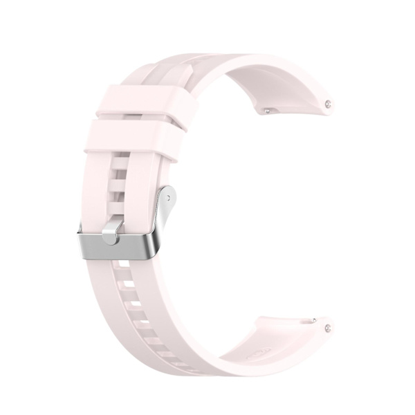Til Huawei Watch GT 2 42mm Rem med Sølvspænde Quicksand Pink