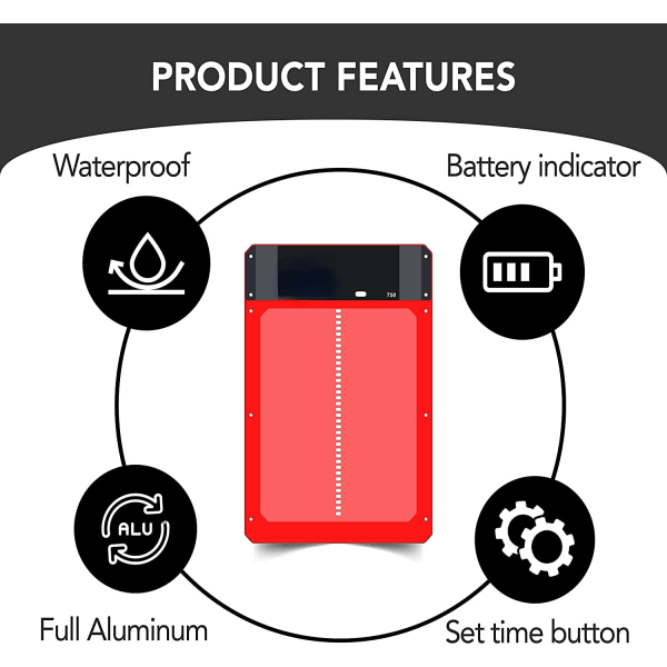 Automatisk hønsegårdsdøråbner Hønsehus lyssensor lukker Red