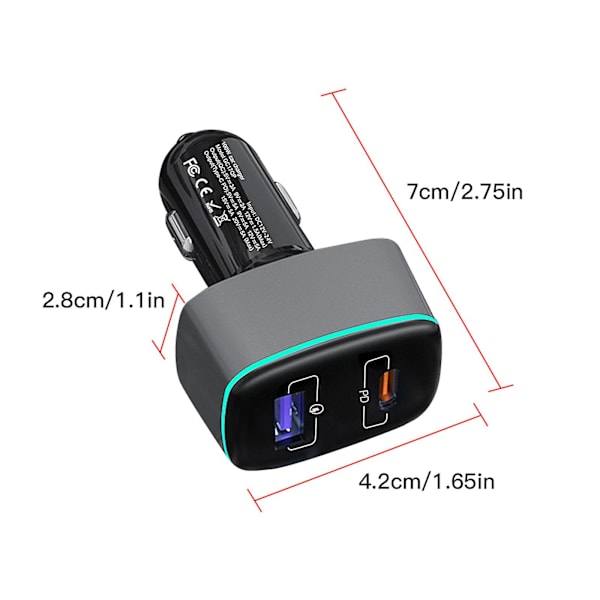 100w høj effekt oplader biloplader til Mavic 3/til Mavic Mini 2