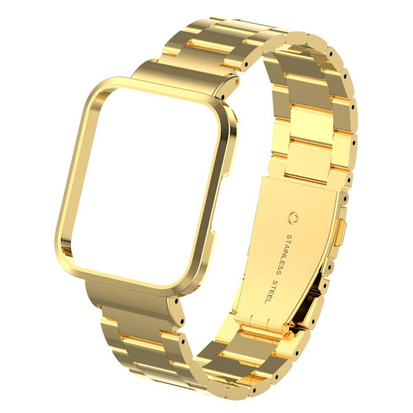 Passer for Redmi Watch 2 Lite Metalltrebånd Gold