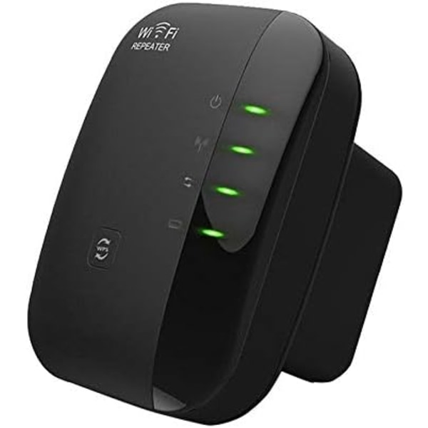 Wi-Fi Förstärkare Repeater 300 Mbps (Svart)