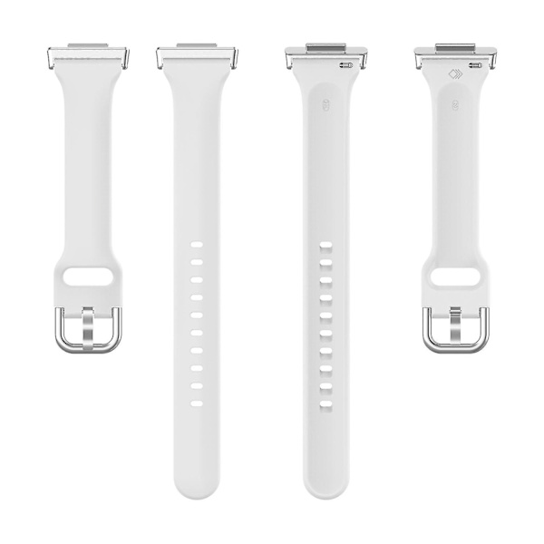 Silikonarmband med snabbkoppling för Huawei Watch Fit 2, sportarmband, ersättningsarmband White, White B Huawei Watch Fit 2