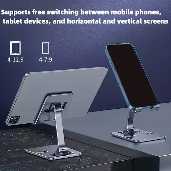 Alumiiniseoksesta valmistettu tabletin pöytäteline (kulta)