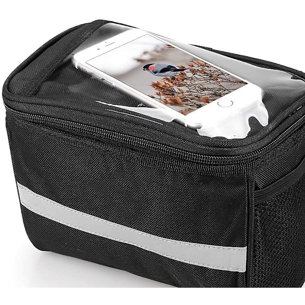 Cykelstyrtaske Isoleret frontlomme Mtb-styrtaske black