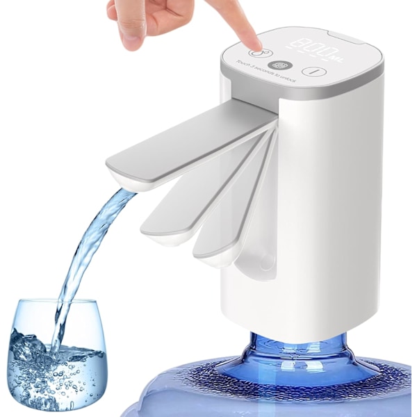 Sammenklappelig spand vandpumpe elektrisk vanddispenser, smart LED-display
