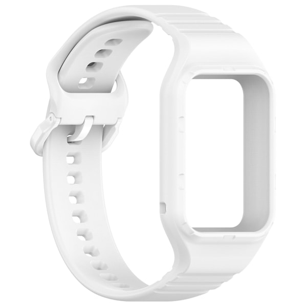 Enkel justerbart armband i flexibelt silikon för Xiaomi Smart Band 8 Pro White