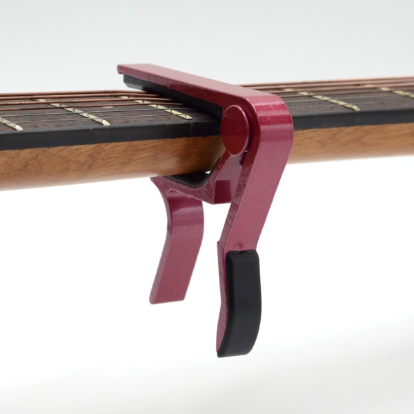 Gitar Capo for akustisk klassisk elektrisk gitar Aluminiumslegering Tuning Clamp Gitartilbehør Capotraste Guitarra red