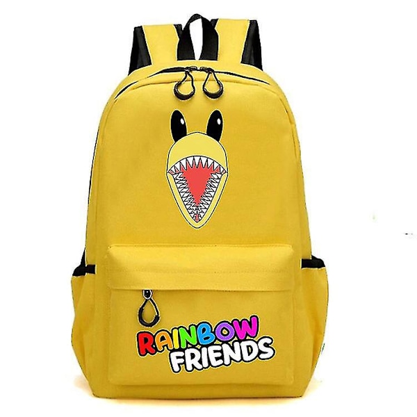 Rainbow Friends Ryggsäck Cartoon Student Skolväska Utomhus Resväska Skolsäsong Present Yellow 2