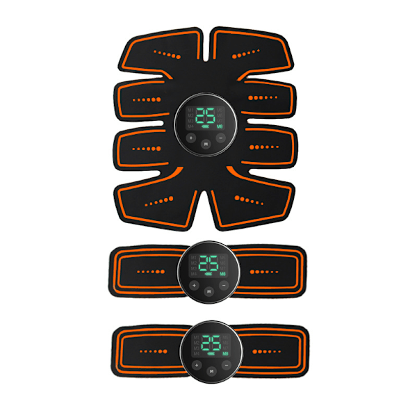 8 Tilstande & 25 Intensiteter Abdominal Muskelstimulator Ems Hjemme Gym