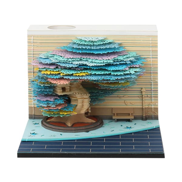 Notesblok - 3D Memo Pad Træmodel (Vinter)