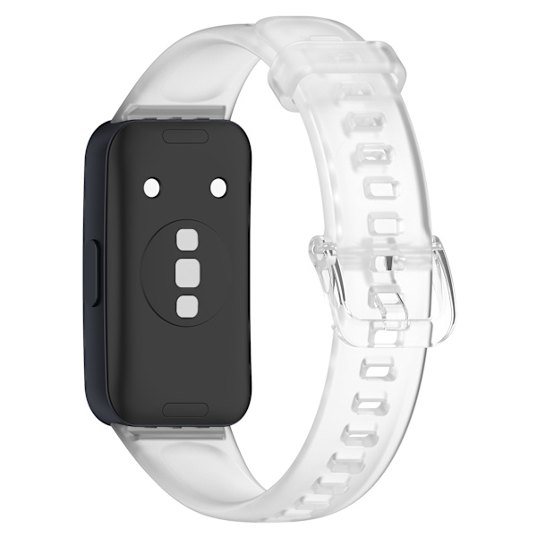 Ersättningsarmband 24mm PU-läder klockarmband för Huawei Band 8 Transparent