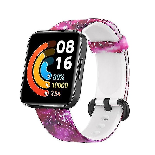 Til Xiaomi Redmi Watch 2/Horloge 2 Urrem 21,6mm Quick Release Urrem med Spænde til 5,5-8 Starry Sky A Xiaomi Redmi Watch 2