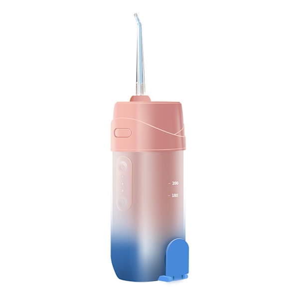 Oral Irrigator - 240 ml Infällbar Uppladdningsbar BPA-fri (Rosa)
