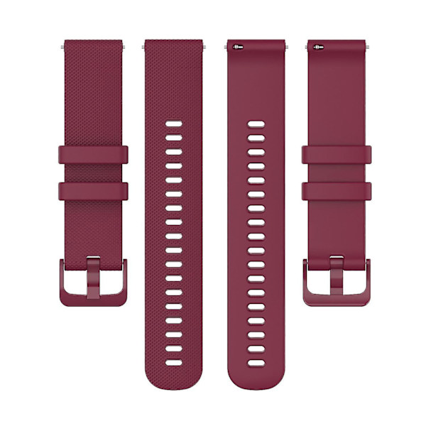 Universell ersättning för Xiaomi Haylou Solar LS01/ID205/Willful SW021 med rutnätstruktur Wine red, Wine Red D Other Smartwatch Model