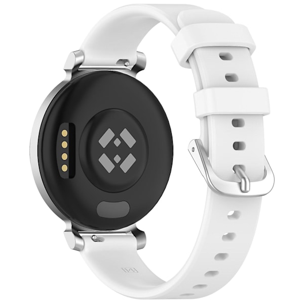 Silikone urrem til Garmin Lily 2, 14 mm, vandtætte, bløde udskiftningsremme White