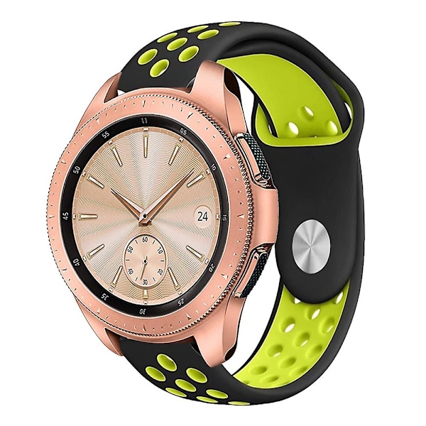 20mm hullet to-farvet blødt silikoneurrem til Samsung Galaxy Watch 42mm B Samsung Galaxy Watch 4