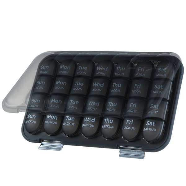 Pilleæske, 7 dages forseglet pilleorganizer, 28 rum