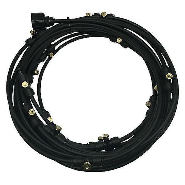 Utomhus imma System Kit Sprinkler Mässing Munstycke Vattenkylning Mist Garden 9m White