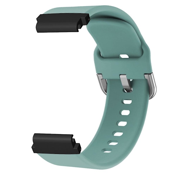 20mm PC-liitin silikoninen hengittävä ranneke Garmin Fenix 7s/6s/5s -kellolle Light Green