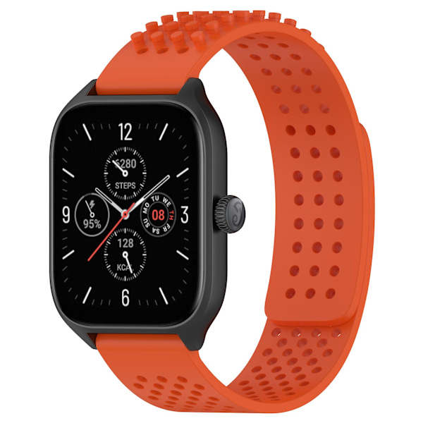 Silikoniranneke 20mm Hengittävä Ranneke Garmin Vivoactive 5/garminactive 5/venu Sq 2 Orange