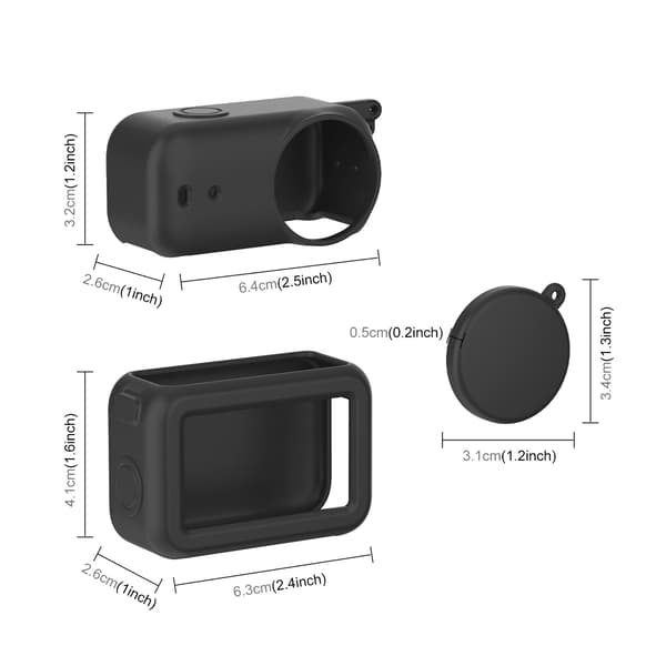 Etui til Dji Osmo Nano, designet for å forhindre fall og riper (kompatibel, grå)